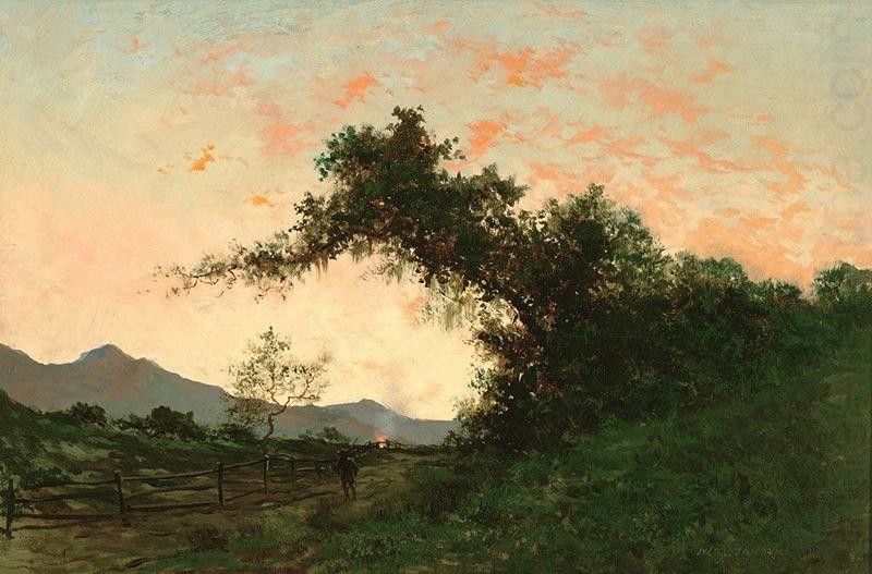 Marin Sunset in Back of Petaluma by Jules Tavernier, Jules Tavernier